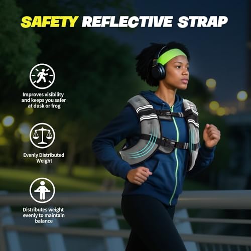 Weighted Vest Woman 6lb/8lb/12lb/16lb/20lb/25lb/30lb Weight Vest for Women Men Body Weight Vests for Walking Strength Training Running Workout Jogging Fitness