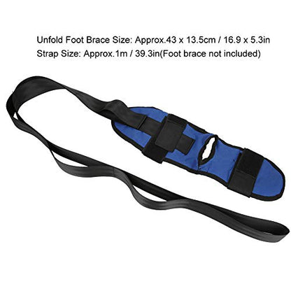 Professional Stretching Belt for Yoga Pilates, Leg Strap with Multi - Ring Buckle, Rehabilitation & Flexibility Training Equipment for Athletes Dancers Physiotherapy