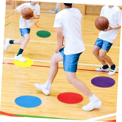 Abaodam 6pcs Agility Dots Spot Markers for Sports Training Lightweight Non-Slip Floor Dots for Classroom Fitness and Agility Drills