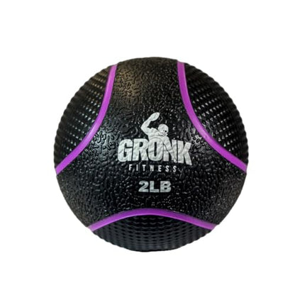 Gronk Fitness Premium Medicine Ball | Non-Slip Weighted Medicine Ball | Great Wall Ball for Full Body Workouts | Perfect for Strength & Conditioning Exercises