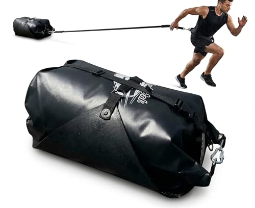 Upgraded ShredPak - Resistance Training System - Weight Sled Harness Weight Bag, Handles - Football Training, Any Surface, Strength Workout for Athletes - Burn 3X The Calories - Gym, Home and, Outdoor