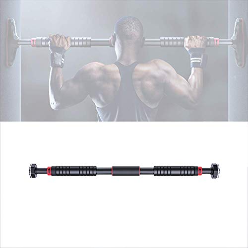 Pull Up Bar for Doorway, Chin Up Bar No Screw Installation Adjustable Dip Bars with Anti-Slip Mat & Locking Mechanism Heavy Duty Home Exercise Fitness Workout Strength Training - size: 95~123CM