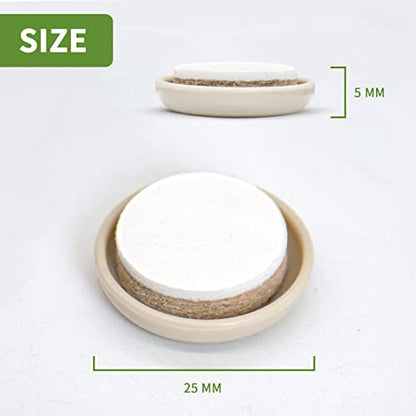 Furniture Sliders for Carpet 48 PCS - 1" Beige - size: 48 PCS 1 inch Beige