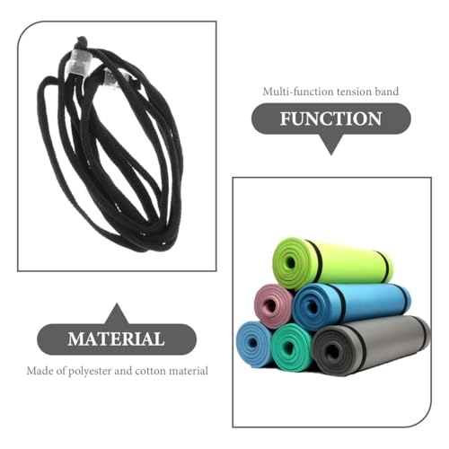 EXCEART Yoga Mat Strap 46.06 Inch Adjustable Stretching Belt with Durable Tension Bands for Pilates Fitness Exercise Mat Carrier and Body Stretching Support