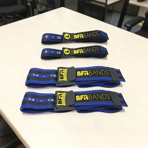 Occlusion Bands, 4 Pack Blood Flow Restriction Bands for Men & Women, Booty Training Straps for Buttock Building, Glutes, HIPS & Legs to Increase Muscle Mass, Fitness Resistance Bands