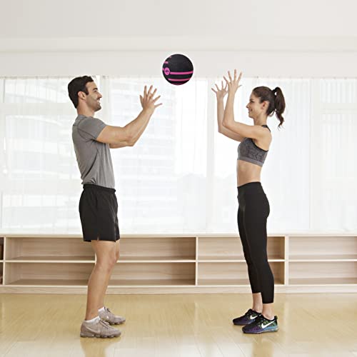 JFIT Dual Texture Medicine Ball – Weighted Exercise Ball for Strength, Core & Functional Fitness Training