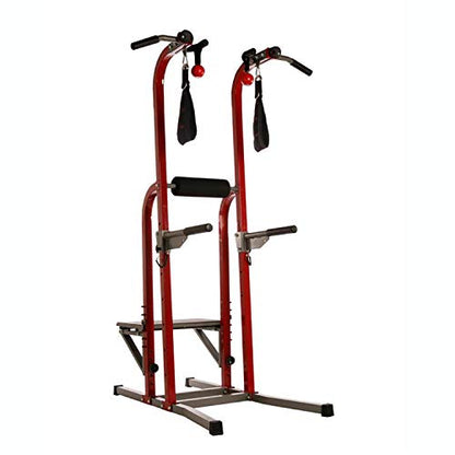 Stamina Power Tower - Dip Bar Pull Up Bar Station with Smart Workout App - Dip Bars for Home Workout - Up to 250 lbs Weight Capacity
