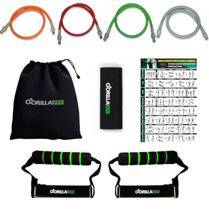Resistance Bands with Handles Quick-Lock Multi-Layer Exercise Bands for Work Out, Non Slip Grip for Full-Body Strength Training, Heavy Resistance Training, Yoga, Home Workout Set - style: 150LBS