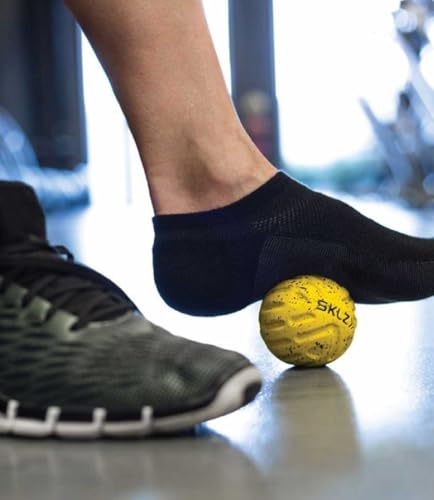 SKLZ Massage Balls - Deep Tissue Massager for Trigger Points, Myofascial Release, Physical Therapy, Pain Relief, Sore Muscles, and Faster Recovery. (2.5-inch, 5-inch, Dual Point, Universal) - style: Foot Massage Ball