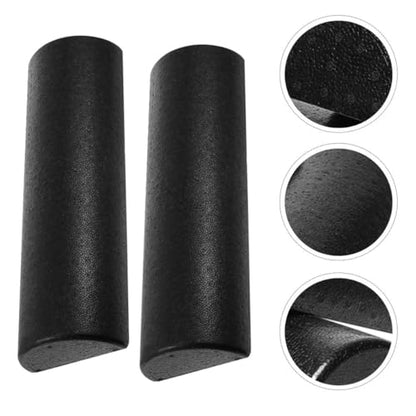 Cabilock Yoga Half Roller Foam Massage Roller Epp Semicircle Muscle Therapy Fitness Equipment 45cm Pair for Back Muscle Pilates Physical Therapy and Balance Training