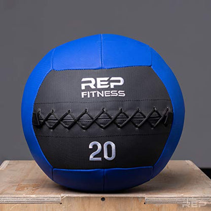 REP Weighted Slam Balls for Home Gym Fitness | 5-30 lb Soft Textured Medicine Ball Sizes | Heavy Sand-Filled Workout Weights for Strength, Core Training, Crossfit, Conditioning & Slam Ball Exercises - style: 20 lbs