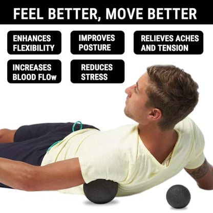 EPP Foam Massage Ball, Firm High Density Deep Tissue Massage Ball for Myofascial Release Trigger Point Therapy for Muscle Soreness Recovery Yoga Fitness Athletes (10CM Single Ball)