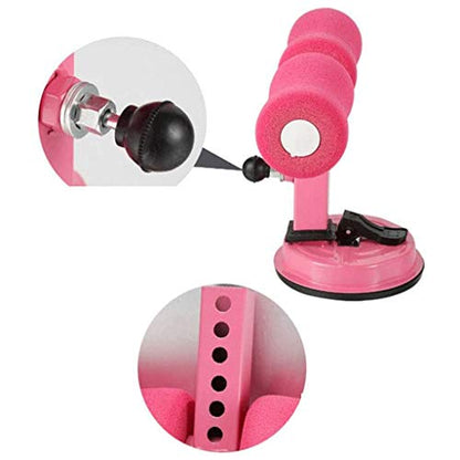 Sit-Up Exercise Bar, Upgraded Design Suction Sit-up Floor with Comfortable Padded Ankle for Home Work or Travel