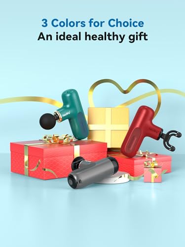 Super Mini Massage Gun, Percussion Deep Tissues Muscle Massager, Compact Sports Travel Massage Gun, Portable Handheld Massager for Home, Gym, Office, Outdoors