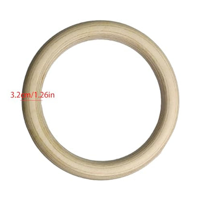 Gymnastic Rings for Pull Up Bar Non-Slip Calisthenics Fitness Wear-Resistant Ring Exercise Home Outdoor Training