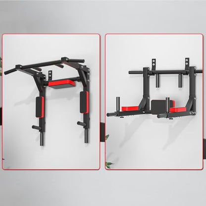 Wall Mount Hooks, Multifunctional Wall Mounted Pull Up Bar Four Hooks with Wall Mount Screws