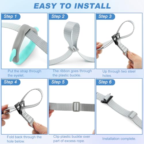 JIANWEI Gymnastics Rings for Kids Home Exercise, Fitness Children Trapeze Bar Pull Up Gym Rings Exercise Strength Training Equipment with Straps ＆ Adjustable Buckle Load-Bearing 40KG