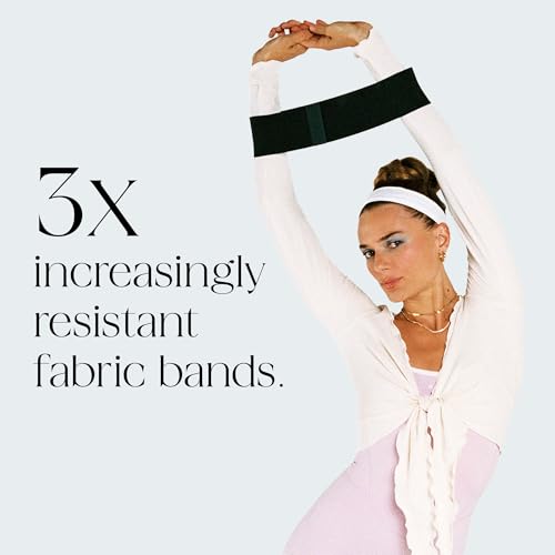 Bala Bands Resistance Bands, Non-Slip Fabric Exercise Bands - color: BLUSH, CHARCOAL, SAND, size: Resistance Bands (Set of 3)