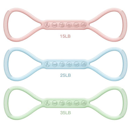 2026 Upgraded Figure 8 Resistance Band for Physical Therapy, Shoulder Back Arm Exercise Bands, 3 Resistance Levels for 15 25 35lb for Kids Adult Elderly - color: 15LB+25LB+35LB