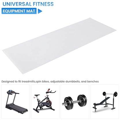 MABOZOO PVC Treadmill Walking Pad Mat, 100 * 35 Inch Transparent Exercise Bike Mat for Carpet & Hardwood Floors, Non-Slip Hardwood Floors Protector for Bike, Elliptical, Treadmill