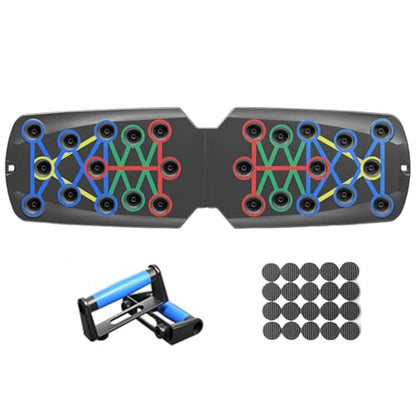 Push Up Boards Multifunctional Foldable Fitness Workout Push up Tool Pushup Stands Exercise Board Muscle Board for Home