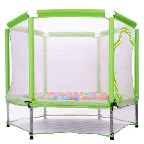 Trampoline, Portable Foldable Trampoline in-Home Mini Rebounder with Adjustable Handle, Exercise Trampoline for Adults, 40" Max Load 330lbs (Green)