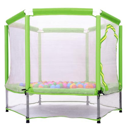 Trampoline, Portable Foldable Trampoline in-Home Mini Rebounder with Adjustable Handle, Exercise Trampoline for Adults, 40" Max Load 330lbs (Green)