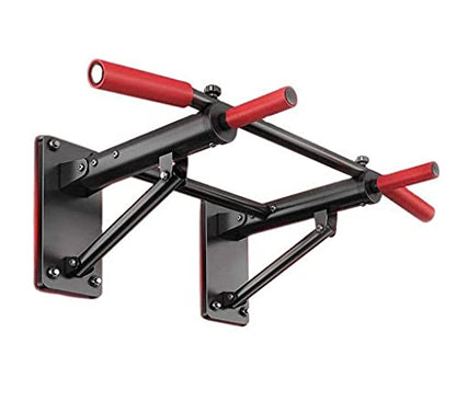 Wall Mounted Pull Up Bar, Strength Training Pull-UP Bars, Heavy Duty Wall Mount Chin Up Bar for Home Gym Indoor Outdoor, Maximum Weight 660 Lbs (Black)