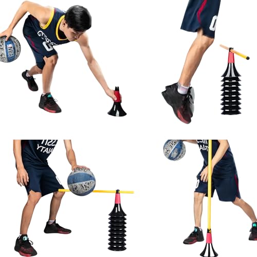 Basketball Training Cones and Agility Poles Set - color: White
