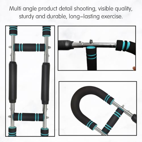 60-100LB Adjustable Portable Chest & Arm Exerciser - Full Body Strength Trainer with Detachable Design, Ergonomic Grip & Multi-Level Resistance for Home/Gym/Travel