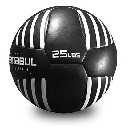 Sanabul Lab Series 14-inch Medicine Ball for Exercise Cross Training Essential Core Workouts and Explosive Fitness Exercises Weighted Ball - size: 25 lbs