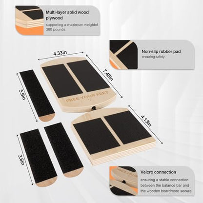 Ankle Balance Board for Physical Therapy & Fitness, Exercise Balance Pad with Non-Slip Surface, Improves Ankle Mobility & Stability for Pilates, Calf Raises & Rehabilitation