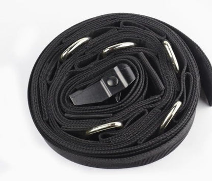 Black Door Anchor Band Strap for Resistance Bands Exercises - Strap ONLY (Resistance Bands & Handles NOT Included), Multi-Point Anchor Gym Attachment for Home Fitness, Easy to Install & Durable