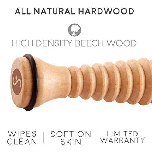 Body Back Wooden Foot Roller, Foot Massager for Plantar Fasciitis, for Stress Relief Support and Relaxation Through Smooth Fasciitis Roller Circulation Foot Pain Acupressure, 2 Pack - style: 2-Pack