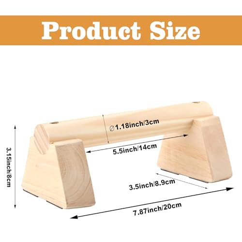 Wooden Parallettes Bars,2 PCS Wood Push Up Bar Calisthenics Equipment for Home,Pushup Handles for Men Strength Training,Calisthenics Bars, Non-Slip Base