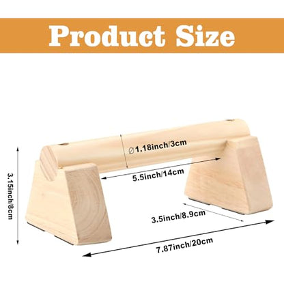 Wooden Parallettes Bars,2 PCS Wood Push Up Bar Calisthenics Equipment for Home,Pushup Handles for Men Strength Training,Calisthenics Bars, Non-Slip Base