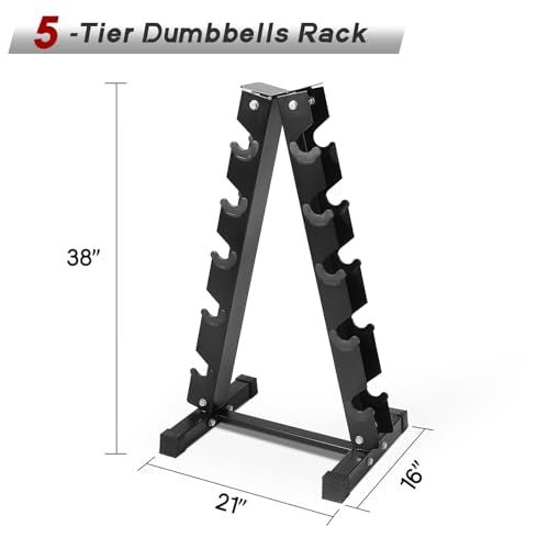 RitFit 5-250 LBS PVC Encased Round Dumbbell sets with Knurled Handle and Optional Rack, Strength Training Equipment for Home Gym - style: 250LB Set