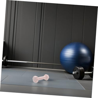 Pink Coated Dumbbell for Women Hand Weights Non-slip Vinyl Home Workout Equipment for Strength Training and Arm Shaping Lightweight Fitness Dumbbells for Beginners and Advanced