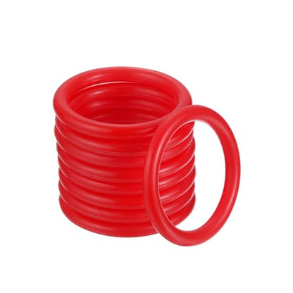 M METERXITY Carnival Toss Rings - Plastic Round Throw Hoops Apply to Parties/Interactive Games - color: Red, size: 1.57"