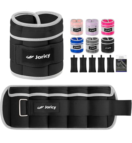 Adjustable Ankle Weights for Women Men 1 2 4 5 6 8 10 LBS 1 Pair Leg Weights Wrist Hand Arm Weights with Removable Weight Strength Training Weight for Walking Running Gym Fitness Physical Therapy