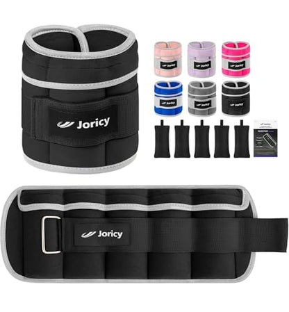 Adjustable Ankle Weights for Women Men 1 2 4 5 6 8 10 LBS 1 Pair Leg Weights Wrist Hand Arm Weights with Removable Weight Strength Training Weight for Walking Running Gym Fitness Physical Therapy