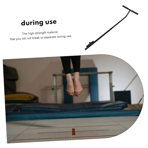 BESTonZON Stainless Steel Mini Trampoline Handle Bar Single Armrest for Boy Girl and Adults Fitness Metal Accessory for Indoor Small Trampoline Safety and Stability