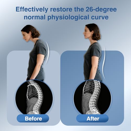 Back Stretcher for Lower Back Pain Relief, Adjustable Lumbar Traction Device, Ergonomic Spine Board with Acupressure Points, Back Massager for Spinal Decompression and Scoliosis