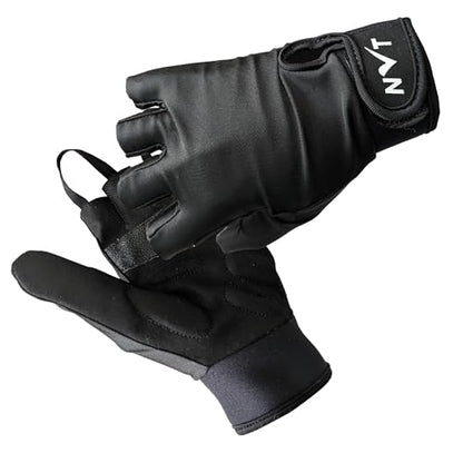 NVT Wheelchair Gloves & Workout Gloves for Men and Women – Weight Lifting Gym & Cycling Glove with Shock Absorption, Fingerless Grip & Wrist Support - size: Small