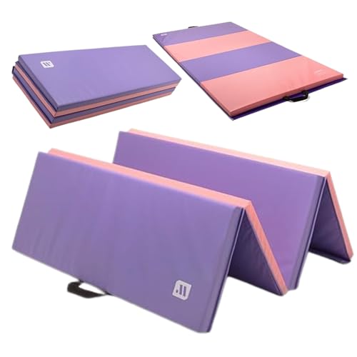 We Sell Mats Core Basic Personal Fitness & Exercise Mat - 2x6, 4x6, 4x8 - All Purpose Gym Mat for Home Workout, Yoga, Pilates, Stretches & Floor Exercises - color: Purple-Pink, size: 4' x 8' x 2"