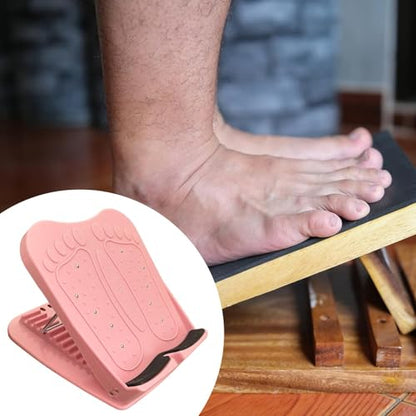 Yiju Calf Stretcher Slant Board 11 Levels Adjustable Portable for Foot Leg Knees Ankle Heel Stretching Stretch Board, Pink