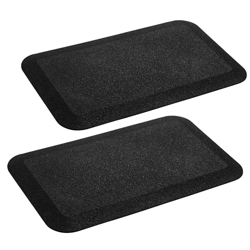 Playground Safety Rubber Wearmat for Swingsets and Slides - 1" Thick X 24" W X 40" L (2 Pack, Black) - color: Black, size: 2 Pack (40" L x 24" W x 1" Thick)