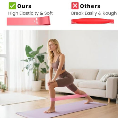 Accessories Resistance Bands for Pilates Board, Exercice Loop Bands for Reformer, Pilate Starter Set of Stretch Bands for Women ＆Pilates Board