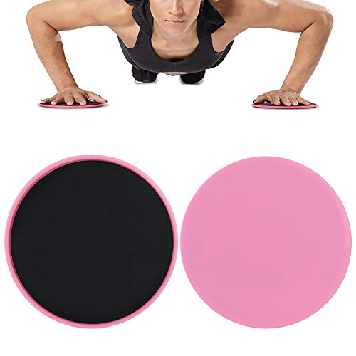 Fitness Disc Sliding Disc Fitness Equipment Sport Full Body Workout for Sliders Gym (Pink)