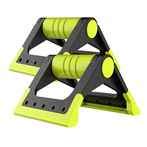 Push-up bracket-Fitness Equipment Push Up Bar, Folding Pushup Bracket with Nonslip Foam Handle Muscle Building Pipe Plug - color: Gray